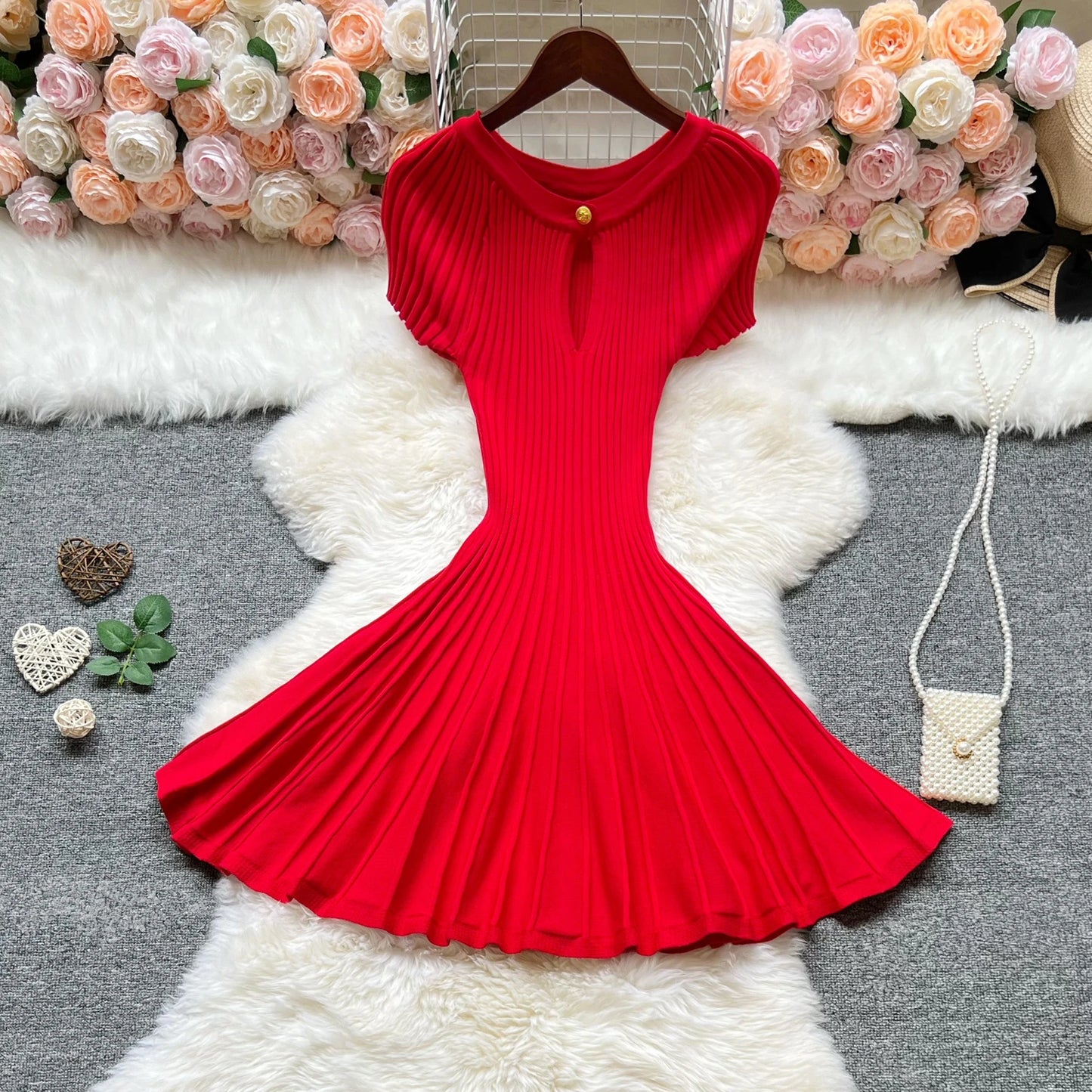 Vestido largo de punto