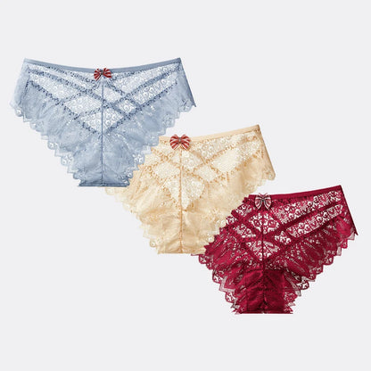 3 bragas de encaje