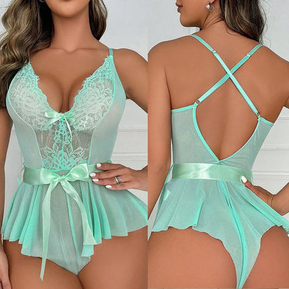Body transparente, conjunto erótico Sexy