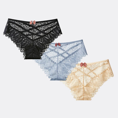 3 bragas de encaje