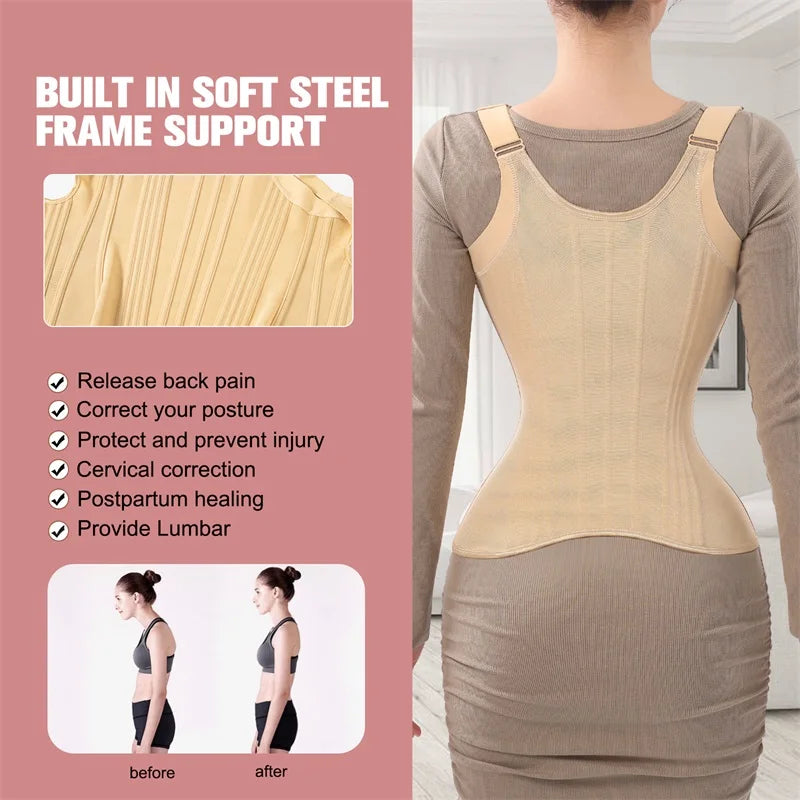 Corsé entrenador de cintura en forma de U