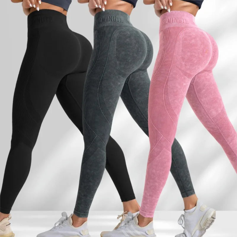 Pantalones de Yoga de cintura alta sin costuras