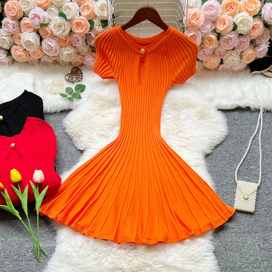 Vestido largo de punto