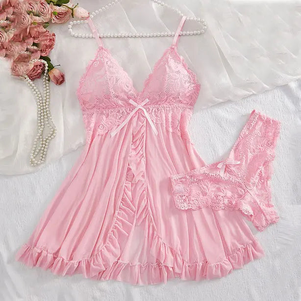 Conjunto de lencería de encaje sexy