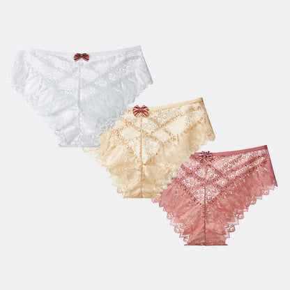 3 bragas de encaje