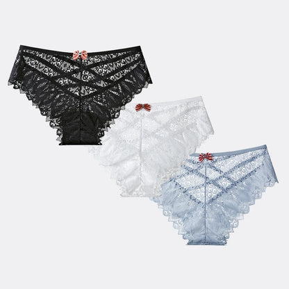 3 bragas de encaje