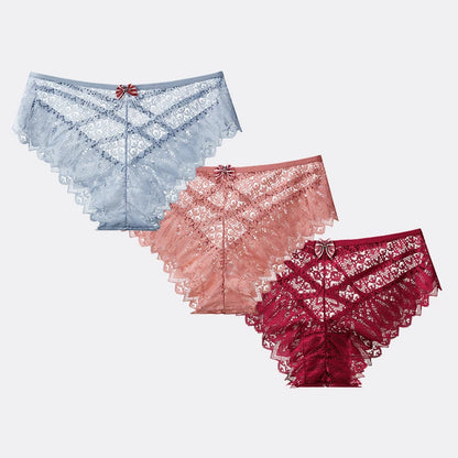 3 bragas de encaje