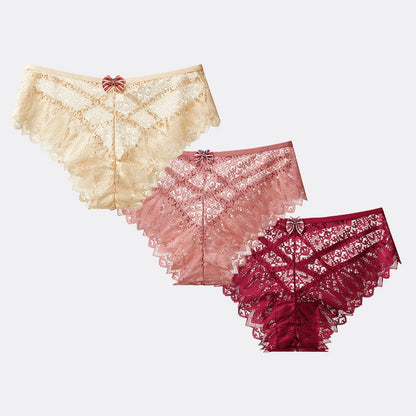 3 bragas de encaje